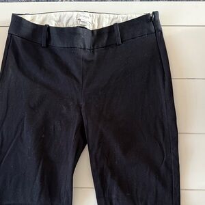 J.Crew Black Scalloped Edge Pants